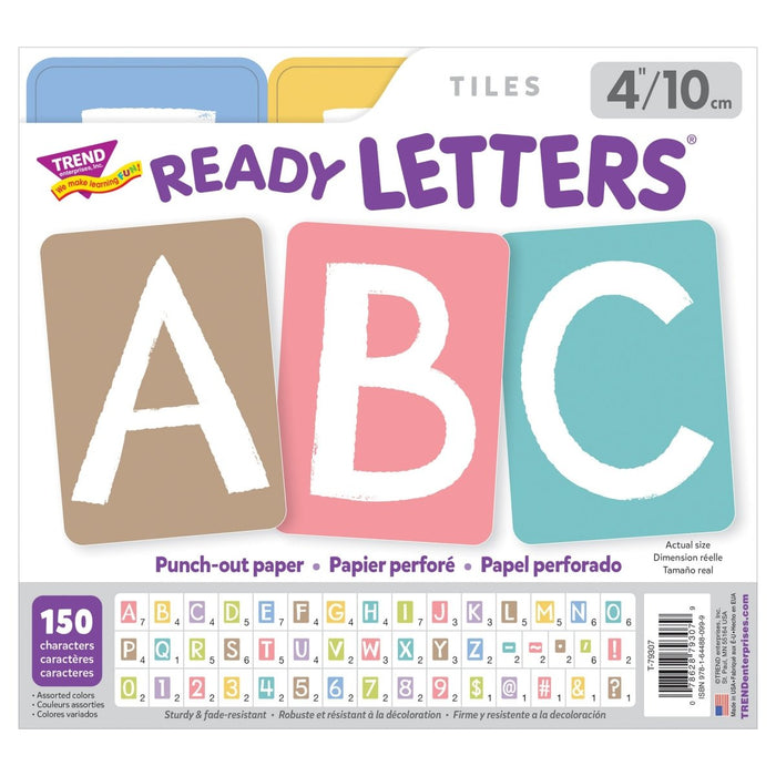 Garden Path 4" Tiles Uppercase Ready Letters®, 150 Pieces Per Pack, 2 Packs - Kidsplace.store