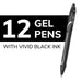 Gel - ocity® Quick Dry Retractable Gel Pens, Black, Pack of 12 - Kidsplace.store