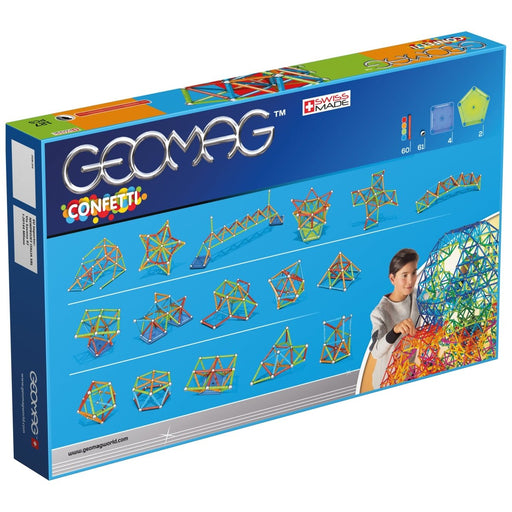 Geomag™ Confetti, Magnetic Rod and Ball Building Set, 127 Pieces - Kidsplace.store