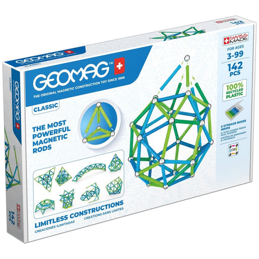 Geomag™ Green Line Color, 142 Pieces - Kidsplace.store