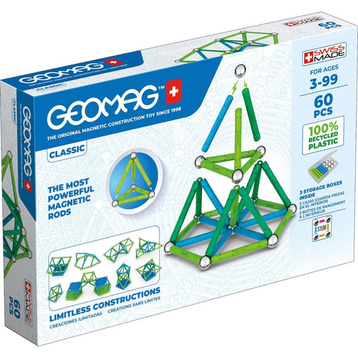 Geomag™ Green Line Color, 60 Pieces - Kidsplace.store