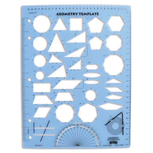 Geometry Template, Pack of 6 - Kidsplace.store