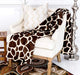 Giraffe Super Soft Plush Warm Cozy Bed Throw Flannel Blanket - Kidsplace.store