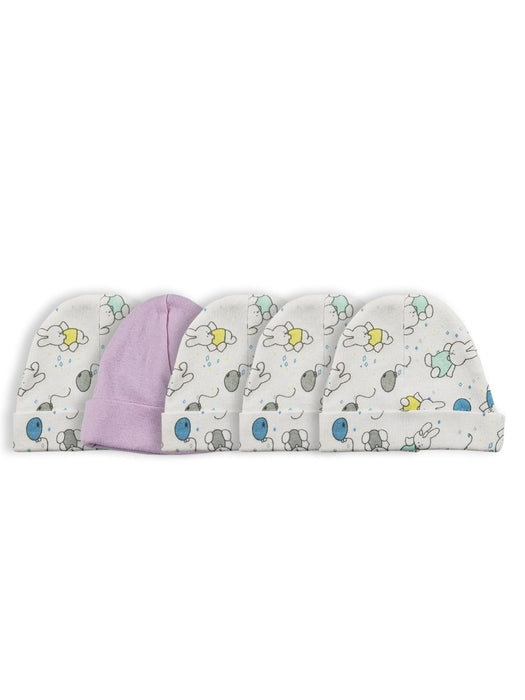 Girls Baby Cap (pack Of 5) Ls_0521 - Kidsplace.store