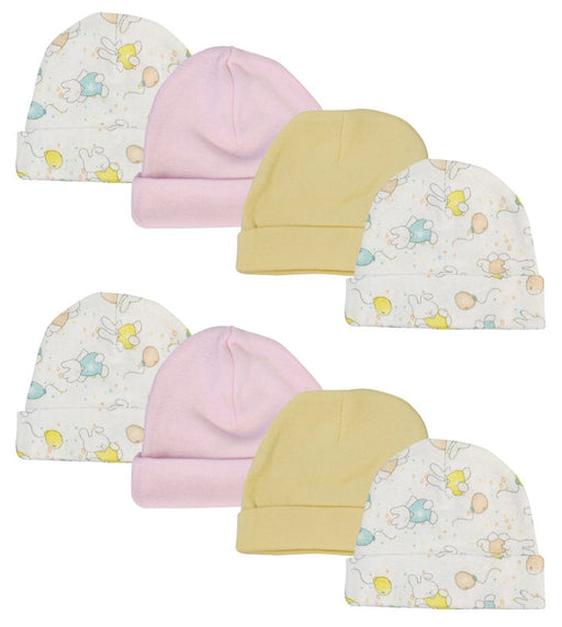 Girls Baby Caps (pack Of 8) Nc_0269 - Kidsplace.store