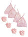 Girls Knotted Caps And Mittens - 8 Piece Set Nc_0941 - Kidsplace.store
