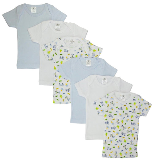 Girls Pastel Variety Short Sleeve Lap T-shirts 6 Pack Cs_058s_058s - Kidsplace.store