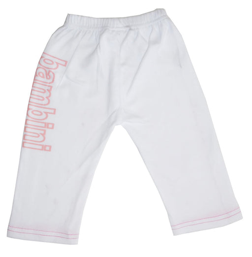 Girls White Pants With Print Ls_0210 - Kidsplace.store