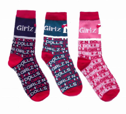 Girlz And Dollz Children Socks - 3 Pair Set - Kidsplace.store
