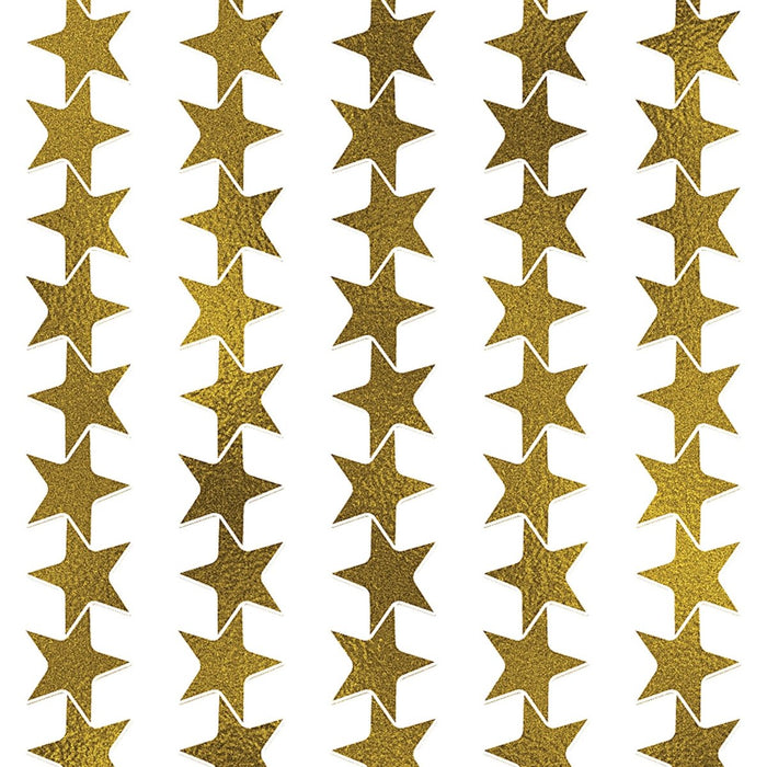 Gold Foil Star Stickers Valu - Pak, 686 Per Pack, 6 Packs - Kidsplace.store