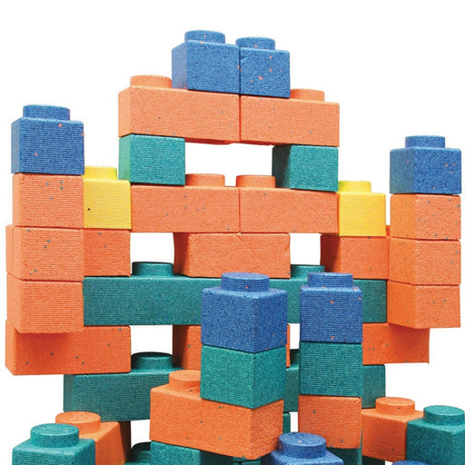Gorilla Blocks® Extra Large Building Blocks, Assorted Colors, 3 - 1/2" x 3 - 1/2" to 3 - 1/2" x 10 - 3/4", 66 Pieces - Kidsplace.store