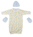 Gown, Cap And Mittens - 3 Pc Set Cs_0043 - Kidsplace.store
