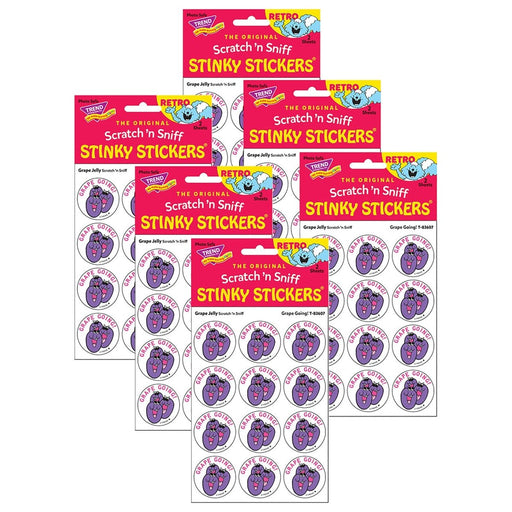 Grape Going!/Grape Jelly Scented Stickers, 24 Per Pack, 6 Packs - Kidsplace.store