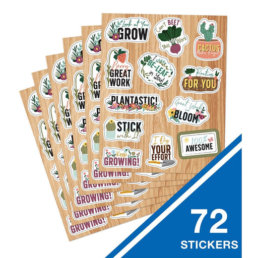 Grow Together Motivators Shape Stickers, 72 Per Pack, 12 Packs - Kidsplace.store