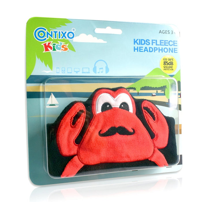 H1 Adjustable Fleece Headband Headphones, Crab - Kidsplace.store