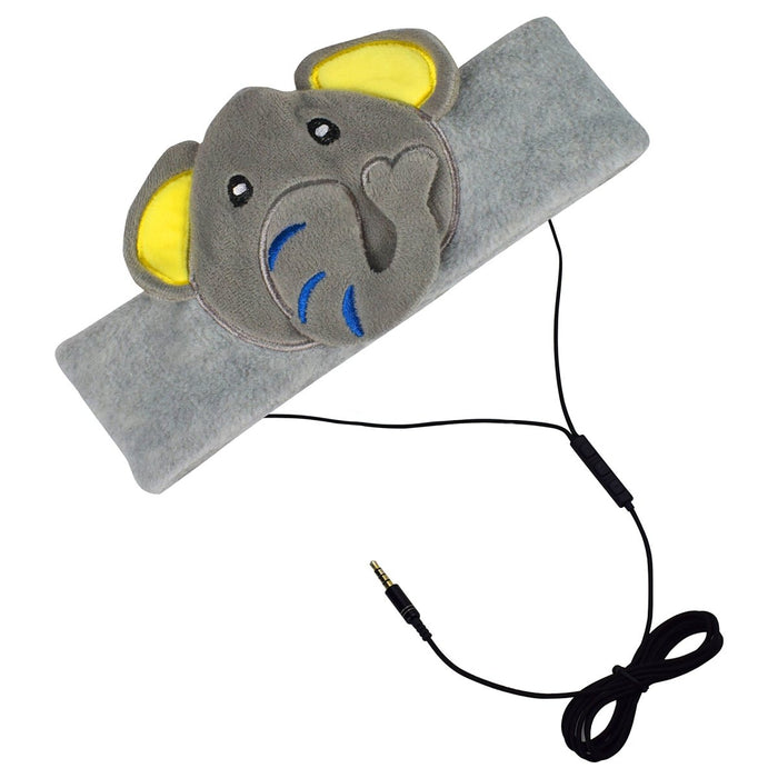 H1 Adjustable Fleece Headband Headphones, Elephant - Kidsplace.store