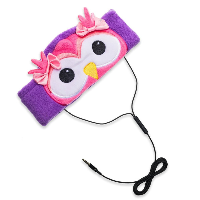 H1 Adjustable Fleece Headband Headphones, Owl - Kidsplace.store