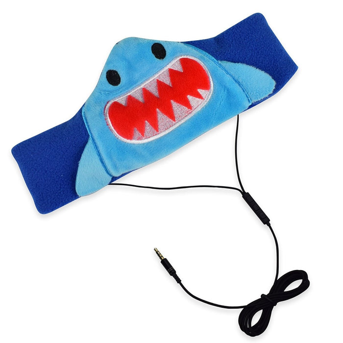 H1 Adjustable Fleece Headband Headphones, Shark - Kidsplace.store