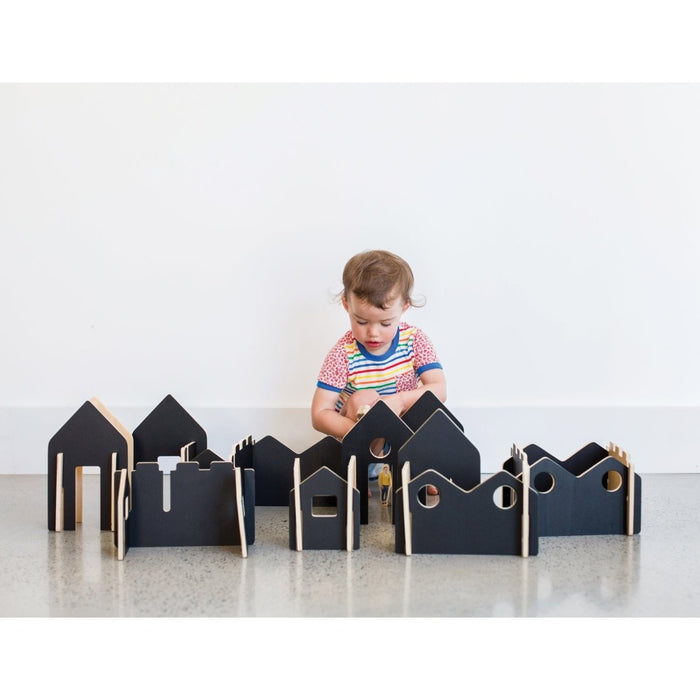 Happy Architect Wooden Blocks - Create 'N' Play - Set of 28 - Ages 2+ - Kidsplace.store