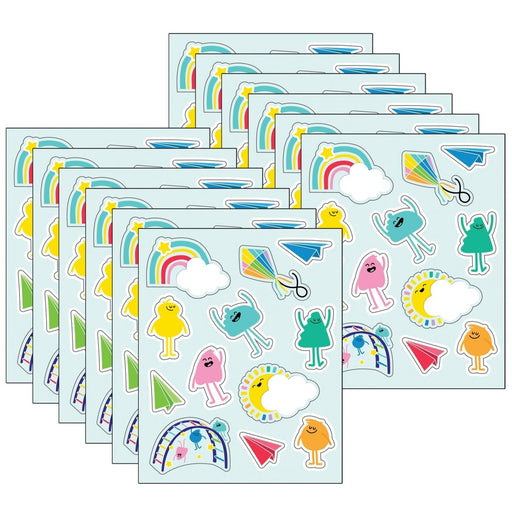 Happy Place Shape Stickers, 72 Per Pack, 12 Packs - Kidsplace.store