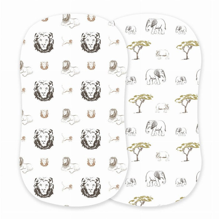 Hear Me Roar Lion, Rhinos & Elephants Changing Pad/Bassinet - Kidsplace.store