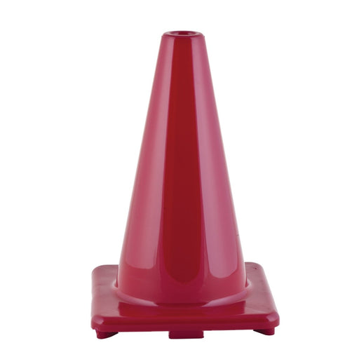 Hi - Visibility Flexible Vinyl Cone, 12", Red, Pack of 3 - Kidsplace.store