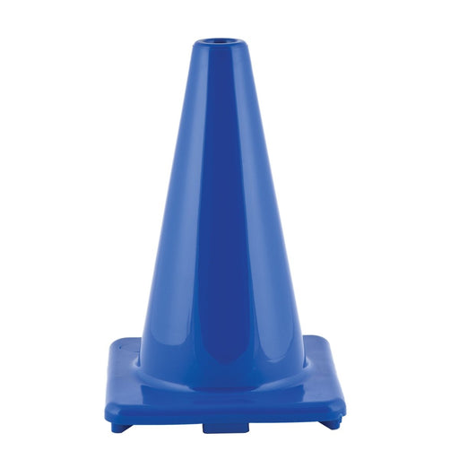 Hi - Visibility Flexible Vinyl Cone, 12", Royal Blue, Pack of 3 - Kidsplace.store