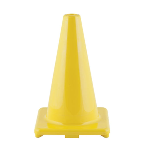 Hi - Visibility Flexible Vinyl Cone, 12", Yellow, Pack of 3 - Kidsplace.store