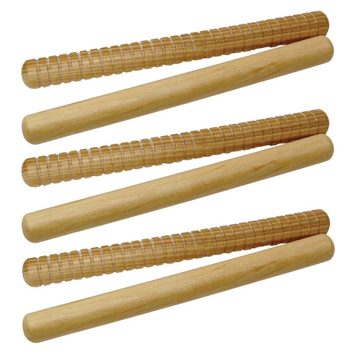 Hickory Rhythm Sticks - 8", 2 Per Pack, 3 Packs - Kidsplace.store