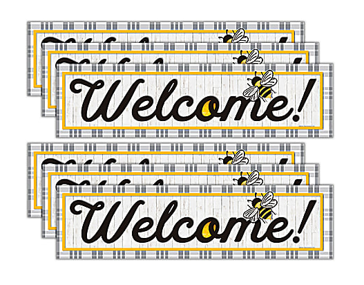 The Hive Welcome Horizontal Banner, 45" x 12", Pack of 6