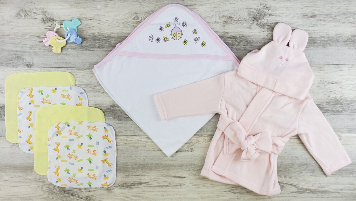Hooded Towel, Wash Coths And Robe Ls_0624 - Kidsplace.store
