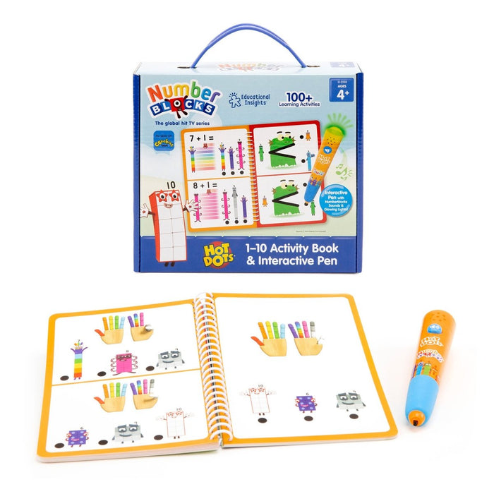 Hot Dots® 1-10 Numberblocks Activity Book & Interactive Pen - Kidsplace.store