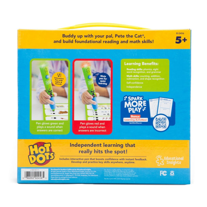 Hot Dots® Pete the Cat® Kindergarten Reading & Math - Kidsplace.store