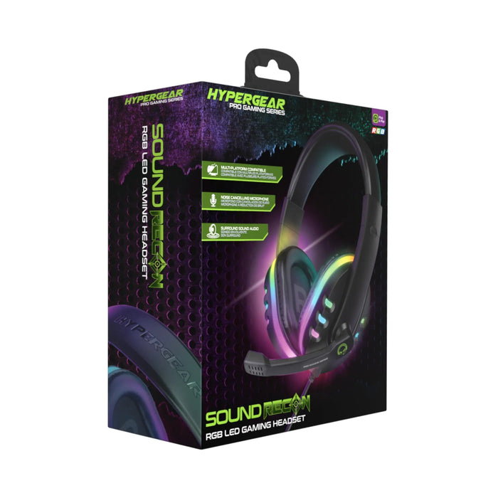 Hypergear SoundRecon RGB LED Gaming Headset - Kidsplace.store