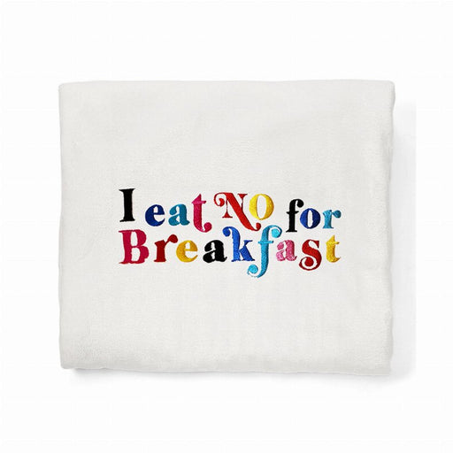 I Eat NO for Breakfast Plush Fleece Nap Blanket - Kidsplace.store