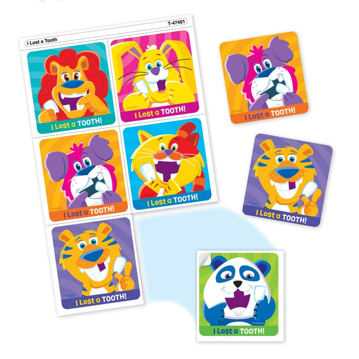 I Lost A Tooth Tear & Share Stickers®, 30 Per Pack, 6 Packs - Kidsplace.store