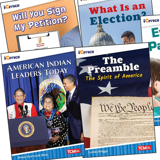 iCivics Grade 3: Leadership & Responsibility 5 - Book Set + Game Cards - Kidsplace.store