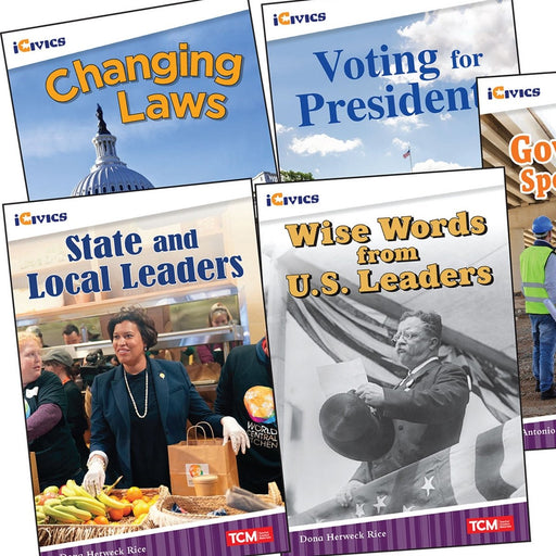 iCivics Grade 4: Leadership & Responsibility 5 - Book Set + Game Cards - Kidsplace.store