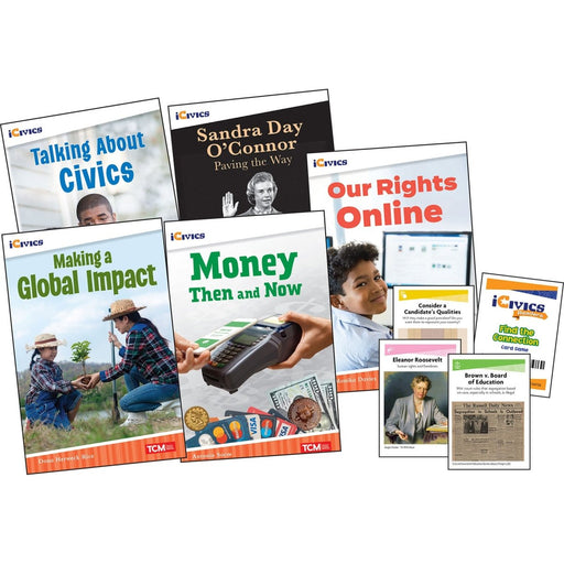 iCivics Grade 5: Community & Social Awareness 5 - Book Set + Game Cards - Kidsplace.store