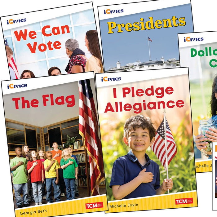 iCivics Grade K: Leadership & Responsibility 5 - Book Set + Game Cards - Kidsplace.store