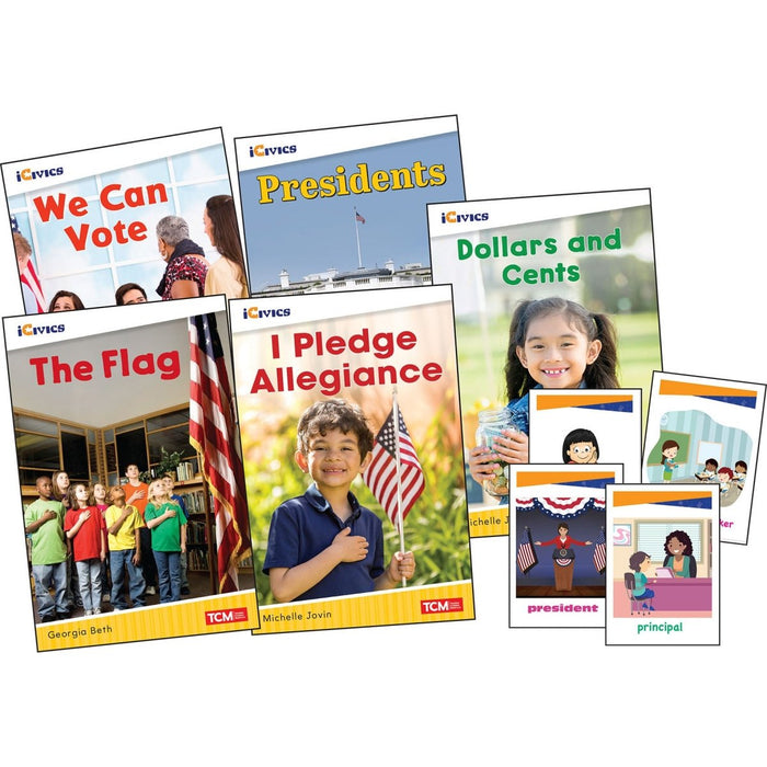 iCivics Grade K: Leadership & Responsibility 5 - Book Set + Game Cards - Kidsplace.store