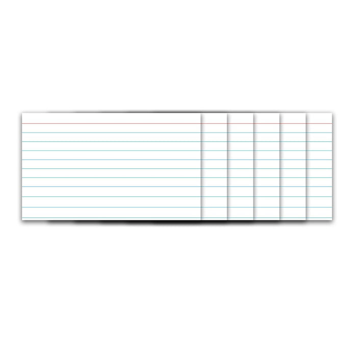 Index Cards, 3" x 5", White, 100 Per Pack, 12 Packs - Kidsplace.store