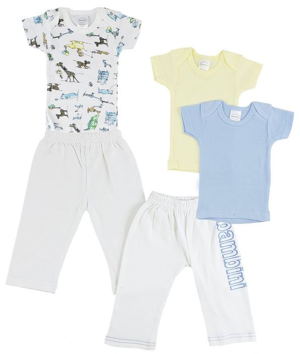 Infant Boys T-shirts And Track Sweatpants Cs_0437l - Kidsplace.store