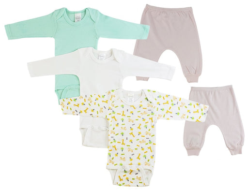 Infant Girls Long Sleeve Onezies And Joggers Cs_0509nb - Kidsplace.store