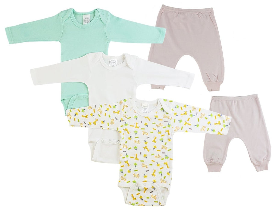 Infant Girls Long Sleeve Onezies And Joggers Cs_0509nb - Kidsplace.store