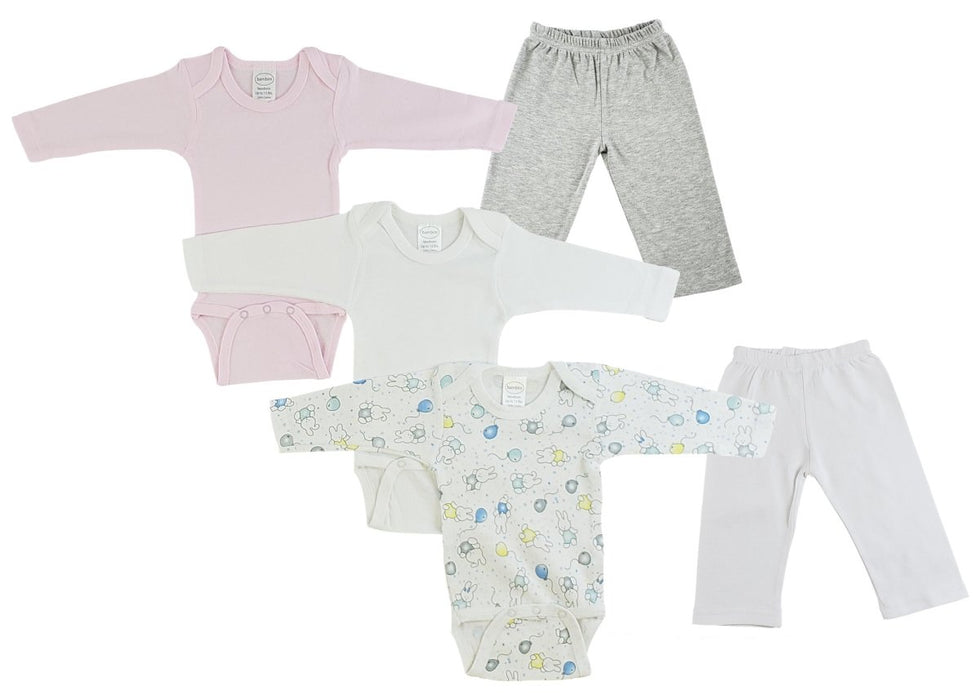 Infant Girls Long Sleeve Onezies And Track Sweatpants Cs_0467s - Kidsplace.store