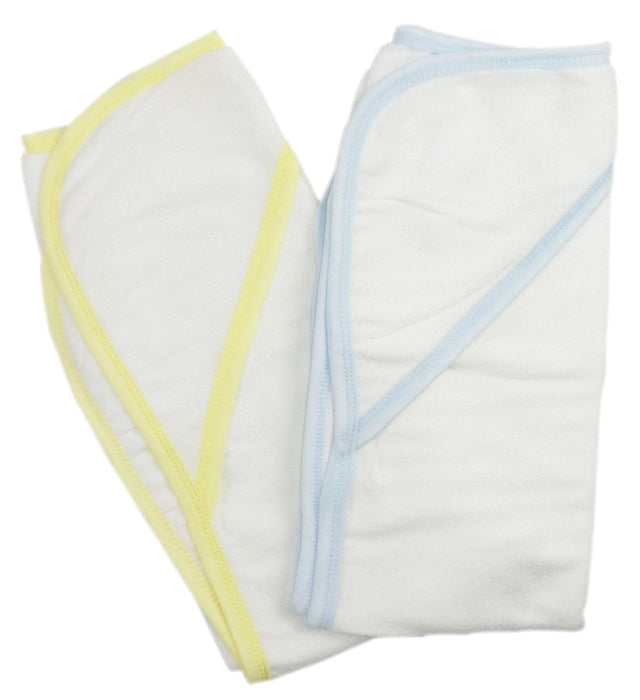 Infant Hooded Bath Towel (pack Of 2) 021-blue--021-yellow - Kidsplace.store