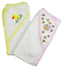 Infant Hooded Bath Towel (pack Of 2) 021-pink--021-yellow - Kidsplace.store