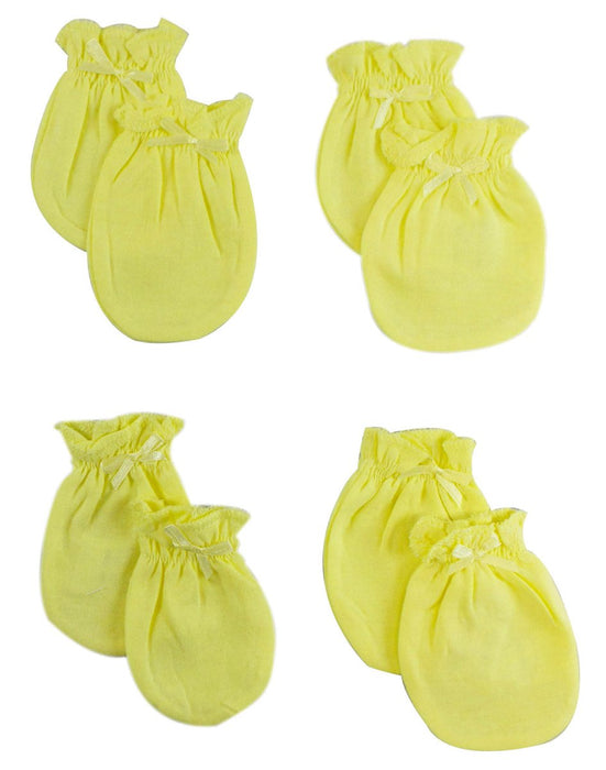 Infant Mittens (pack Of 4) 116-yellow-4-pack - Kidsplace.store