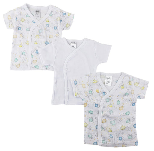 Infant Side Snap Short Sleeve Shirt - 3 Pack Nc_0201s - Kidsplace.store